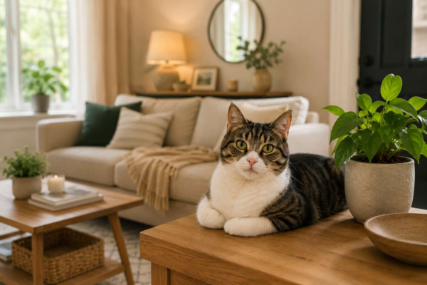 Cat Care + Home Check Visit